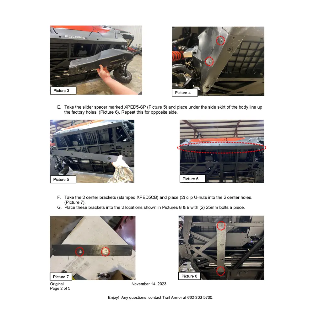 Trail Armor Polaris Xpedition XP 5 and ADV 5 Full Skids - Skid Plates