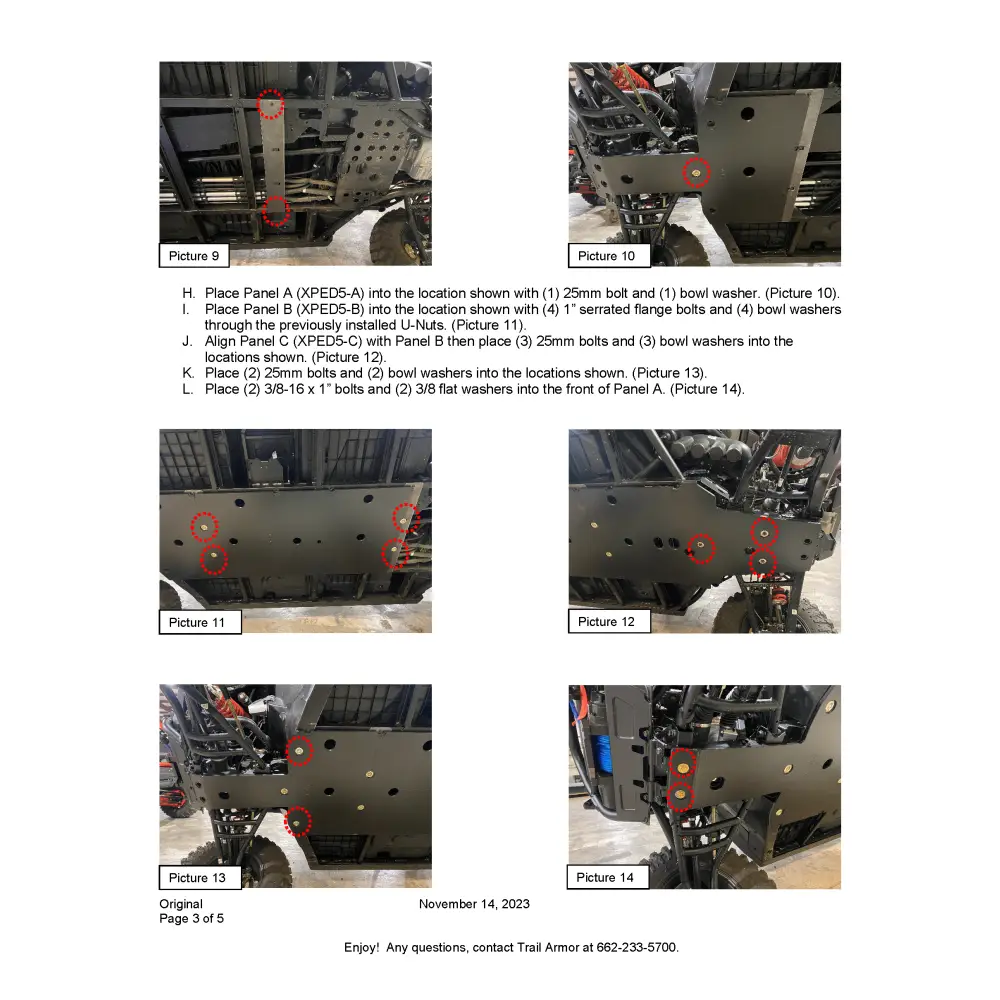 Trail Armor Polaris Xpedition XP 5 and ADV 5 Full Skids - Skid Plates