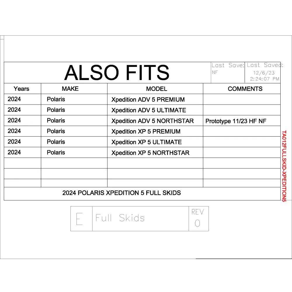 Trail Armor Polaris Xpedition XP 5 and ADV 5 Full Skids - Skid Plates