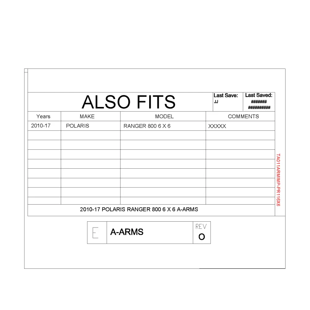 Trail Armor Ranger 800 6x6 iMpact A-Arm CV Front & Rear Boot Guards 2010- 2017 - A-Arm Guards