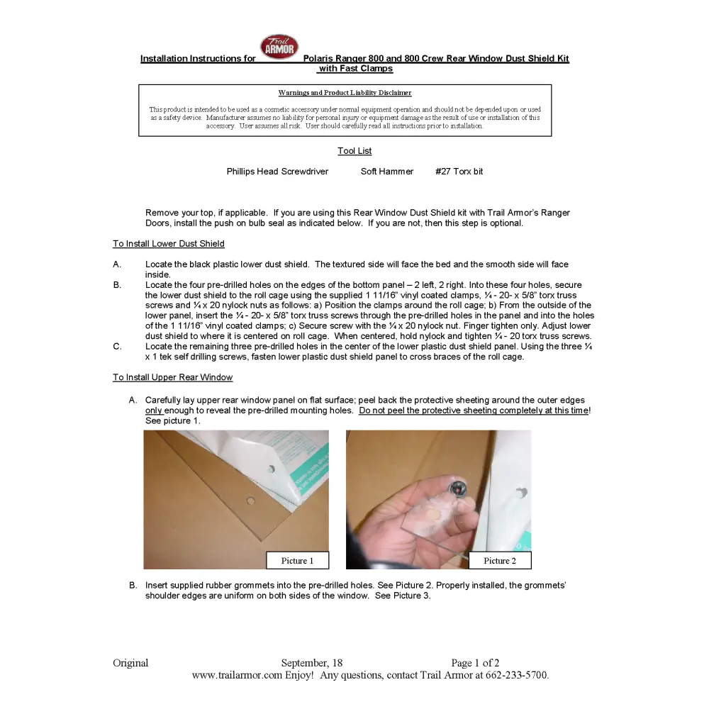 Trail Armor Ranger 800 Ranger 800 Crew Ranger 570 Fullsize Economy (with struts) Range 570-6 Fullsize Economy Crew