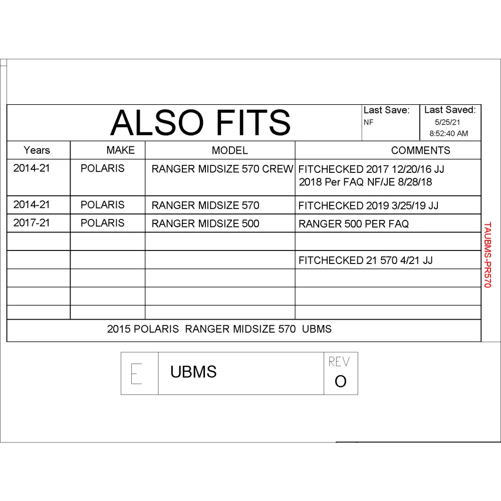 Trail Armor Ranger Midsize 570 Ranger Midsize 570 Crew and Ranger Midsize 500 Underbed Mud Shield with Fender