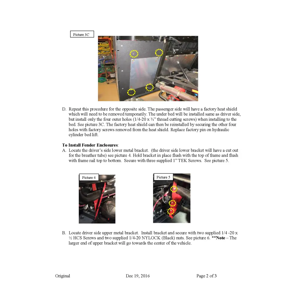 Trail Armor Ranger Midsize 570 Ranger Midsize 570 Crew and Ranger Midsize 500 Underbed Mud Shield with Fender