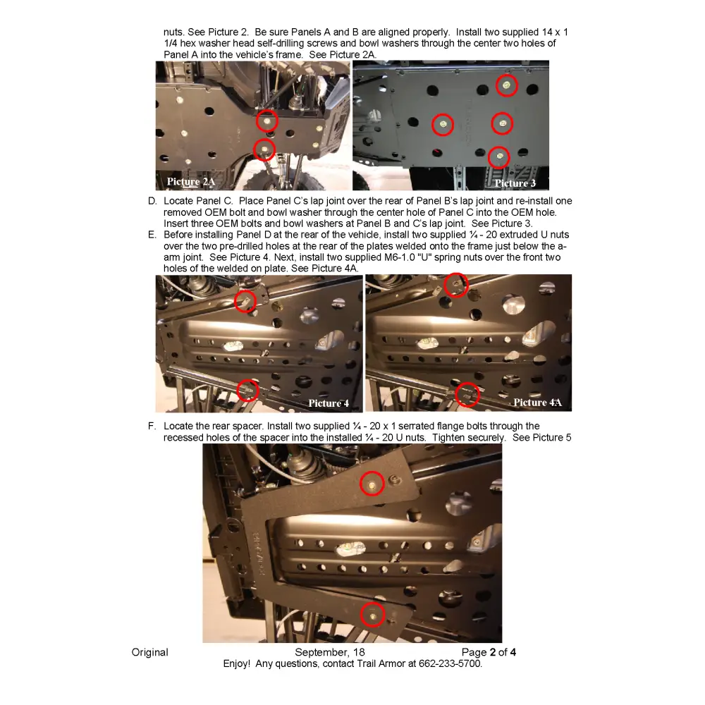 Trail Armor Ranger Midsize 570 Crew Full Skids 2014 - 2021 - Skid Plates