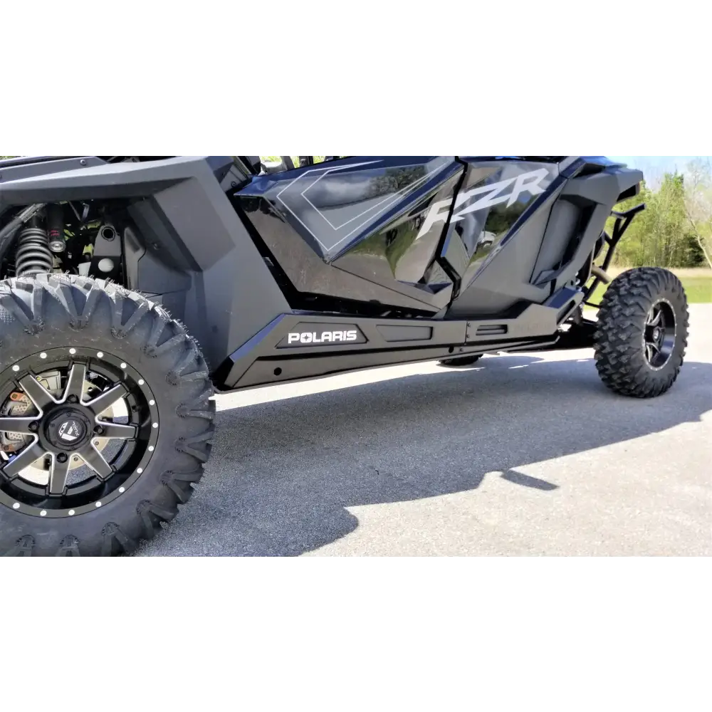 Trail Armor RZR Pro R 4 Full Skids with Standard or Trimmed Sliders - TRIMMED SLIDERS / BLACK - Skid Plates