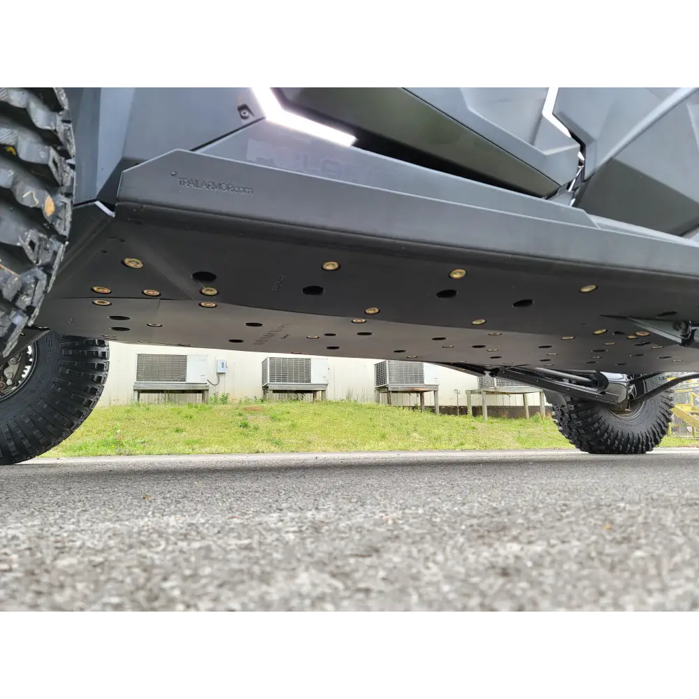 Trail Armor RZR Pro R 4 Full Skids with Standard or Trimmed Sliders - STANDARD SLIDER NERFS / BLACK - Skid Plates