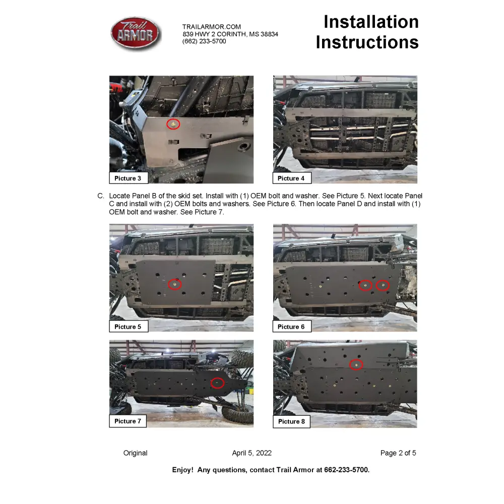 Trail Armor RZR Pro R 4 Full Skids with Standard or Trimmed Sliders - Skid Plates