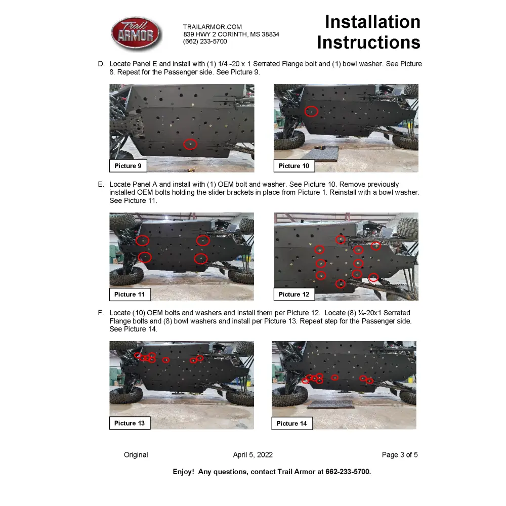 Trail Armor RZR Pro R 4 Full Skids with Standard or Trimmed Sliders - Skid Plates