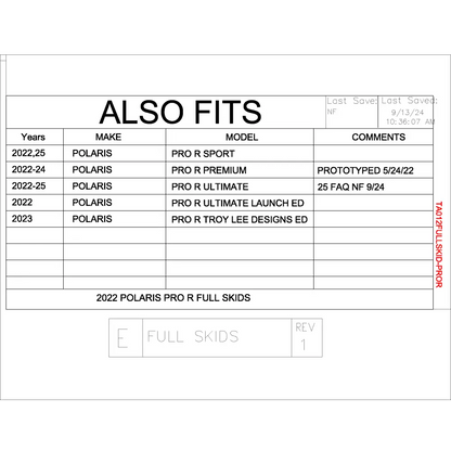 Trail Armor RZR Pro R Full Skids with Standard or Trimmed Sliders - Skid Plates