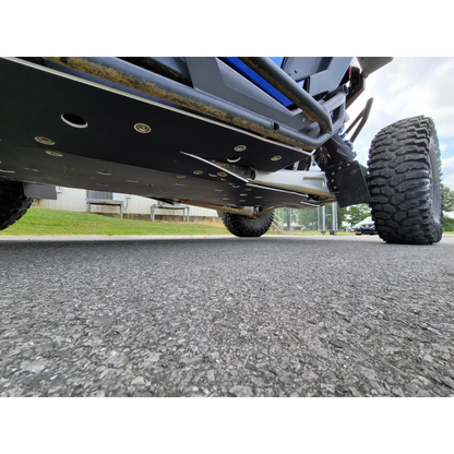 Trail Armor RZR Pro R Full Skids with Standard or Trimmed Sliders - TRIMMED SLIDERS / BLACK/WHITE/BLACK - Skid Plates