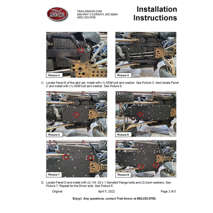 Trail Armor RZR Pro R Full Skids with Standard or Trimmed Sliders - Skid Plates