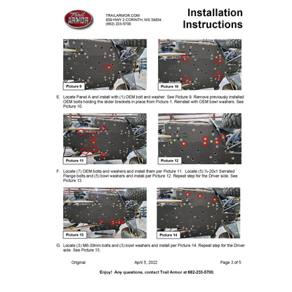 Trail Armor RZR Pro R Full Skids with Standard or Trimmed Sliders - Skid Plates
