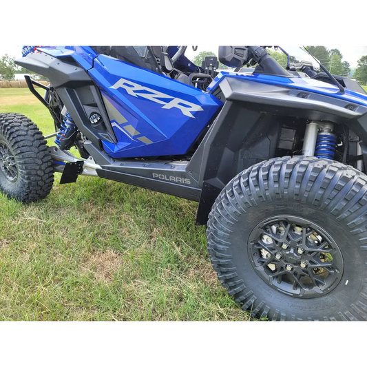 Trail Armor RZR Pro R Full Skids with Standard or Trimmed Sliders - STANDARD SLIDER NERFS / BLACK - Skid Plates