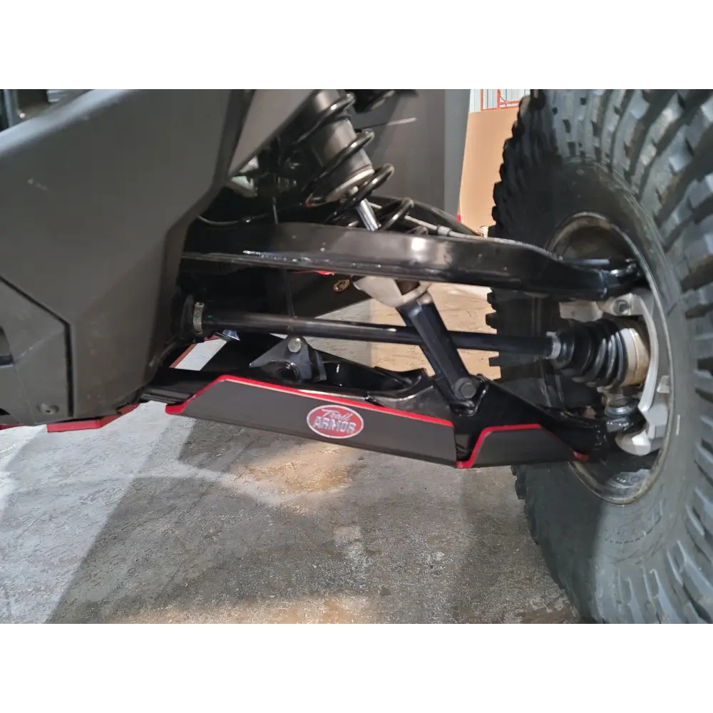 Trail Armor RZR PRO R Turbo R RZR PRO R 4 Turbo R and Turbo R 4 iMpact Front Arm Guards set of 2 - BLACK/RED/BLACK