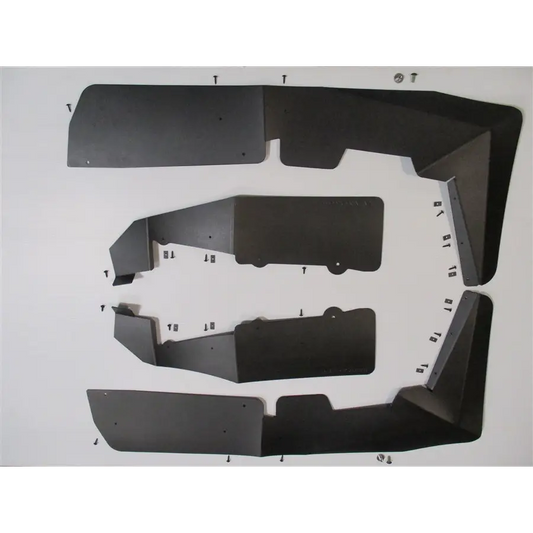 Trail Armor RZR S 570 Mud Flap Fender Extensions 2017 - BLACK - Mudshields