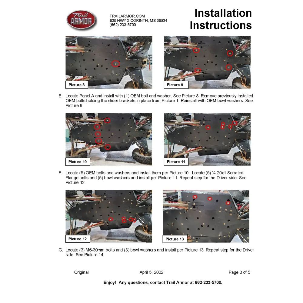 Trail Armor RZR Turbo R Full Skids with Standard or Trimmed Sliders - Skid Plates