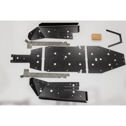 Trail Armor RZR Turbo R Full Skids with Standard or Trimmed Sliders - STANDARD SLIDER NERFS / BLACK - Skid Plates