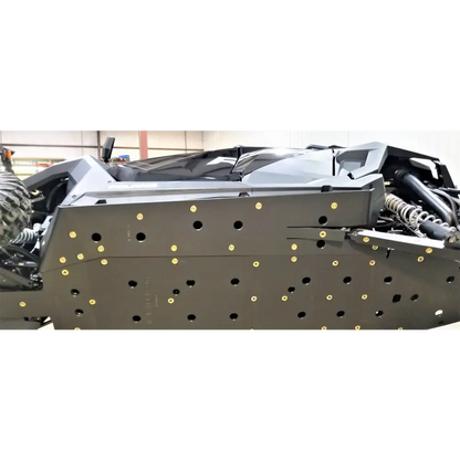 Trail Armor RZR XP Pro 4 Full Skids with Integrated Sliders or Trimmed for Extreme Kick Out Nerf Sliders - Skid Plates