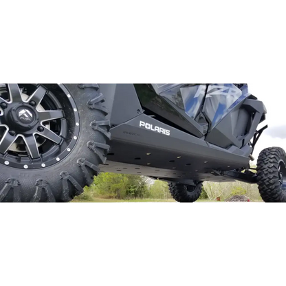Trail Armor RZR XP Pro 4 Full Skids with Integrated Sliders or Trimmed for Extreme Kick Out Nerf Sliders - Skid Plates