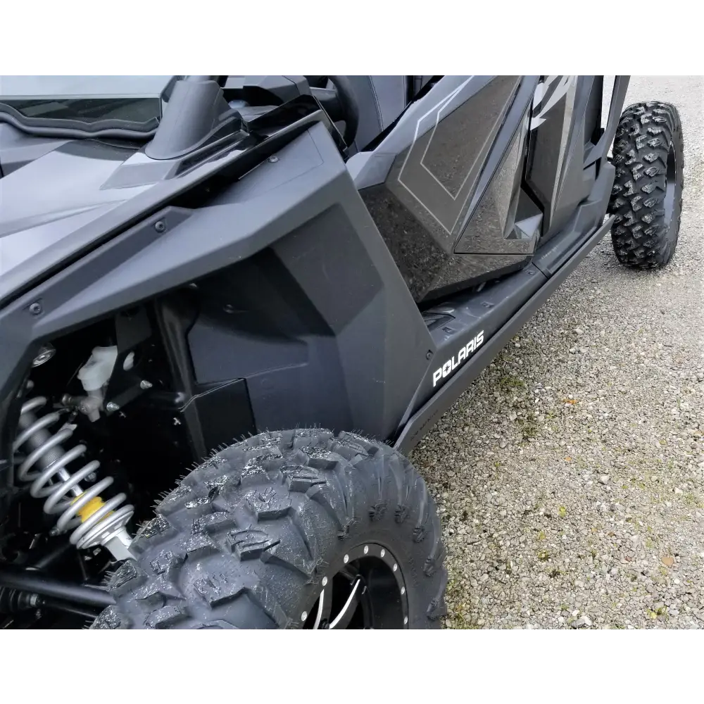Trail Armor RZR XP Pro 4 Full Skids with Integrated Sliders or Trimmed for Extreme Kick Out Nerf Sliders - Skid Plates