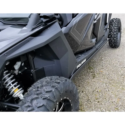 Trail Armor RZR XP Pro 4 Full Skids with Integrated Sliders or Trimmed for Extreme Kick Out Nerf Sliders - Skid Plates