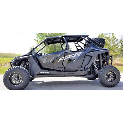 Trail Armor RZR XP Pro 4 Full Skids with Integrated Sliders or Trimmed for Extreme Kick Out Nerf Sliders - Skid Plates