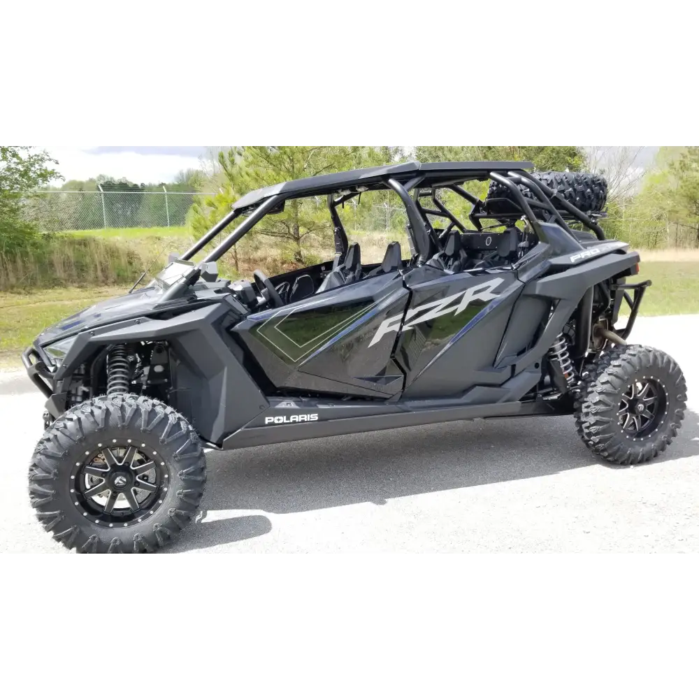 Trail Armor RZR XP Pro 4 Full Skids with Integrated Sliders or Trimmed for Extreme Kick Out Nerf Sliders - Skid Plates