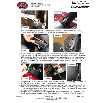 Trail Armor RZR4 800 RZR4 XP 900 GenX Doors - Doors