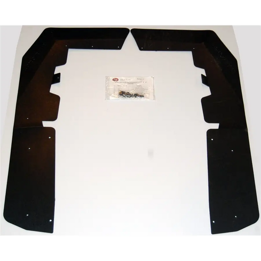 Trail Armor RZRS and RZR4 Mud Flap Fender Extensions for RZRS style Fender Flares REAR ONLY - BLACK - Mudshields