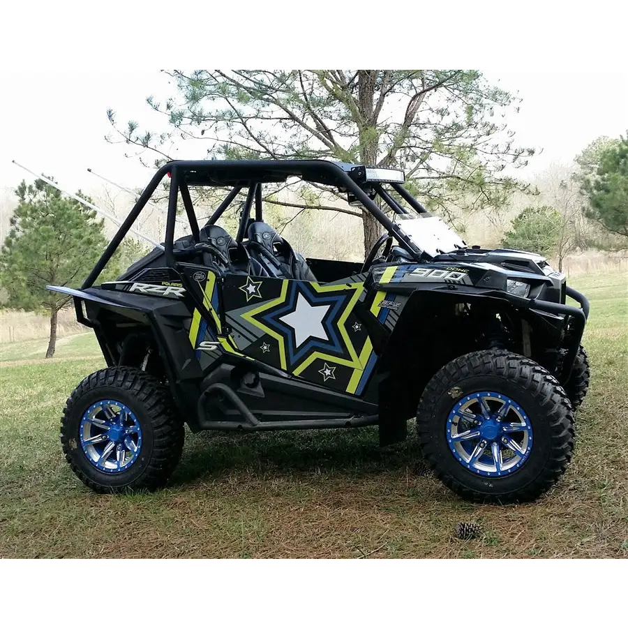 Trail Armor Slimline EZ On Two Door Graphics Kit - 2015 RZR S 900 EPS Black Pearl - Graphics