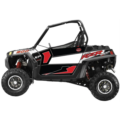 Trail Armor SLIMLINE Two Door Graphics Kit - 2013 RZR XP 900 EPS Walker Evans Black-White LE - Graphics