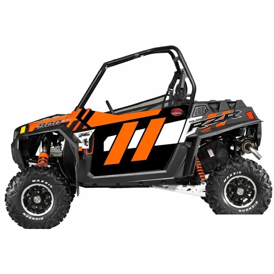 Trail Armor Slimline Two Door Graphics Kit - 2014 RZR 900 Orange Madness - Graphics