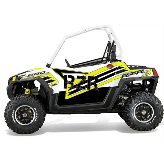 Trail Armor Slimline Two Door Graphics Kit - 2014 RZRS 800 LE WHITE LIGHTNING - Graphics