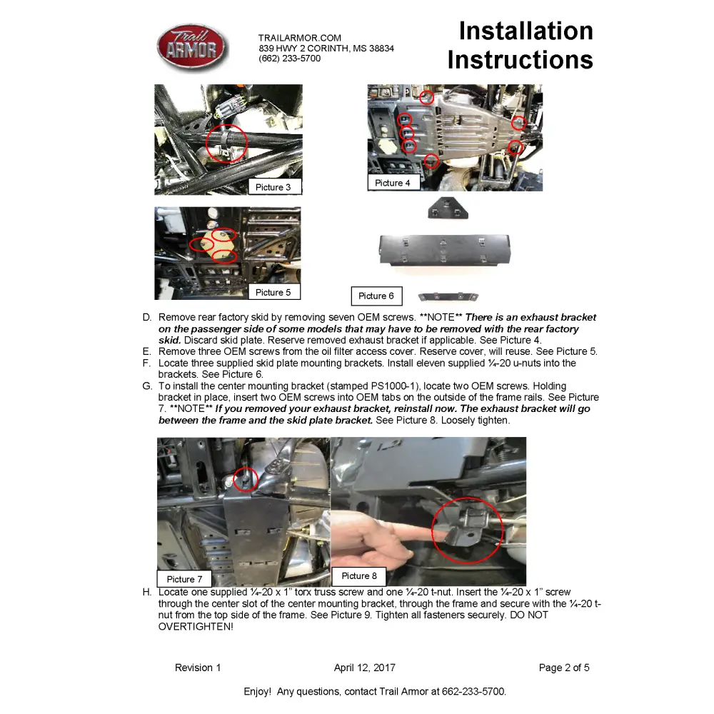 Trail Armor Sportsman 850/850 SP/1000 XP Scrambler 850/1000 XP Sportsman 850 Highlifter Sportsman XP 1000 High Lifter