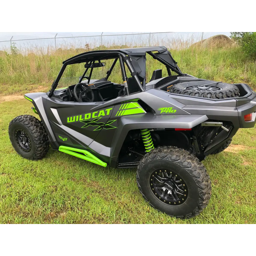 Trail Armor Textron Wildcat XX Full Skids with Slider Nerfs or Nerfs for Textron Off Road Steel Rock Sliders - Skid