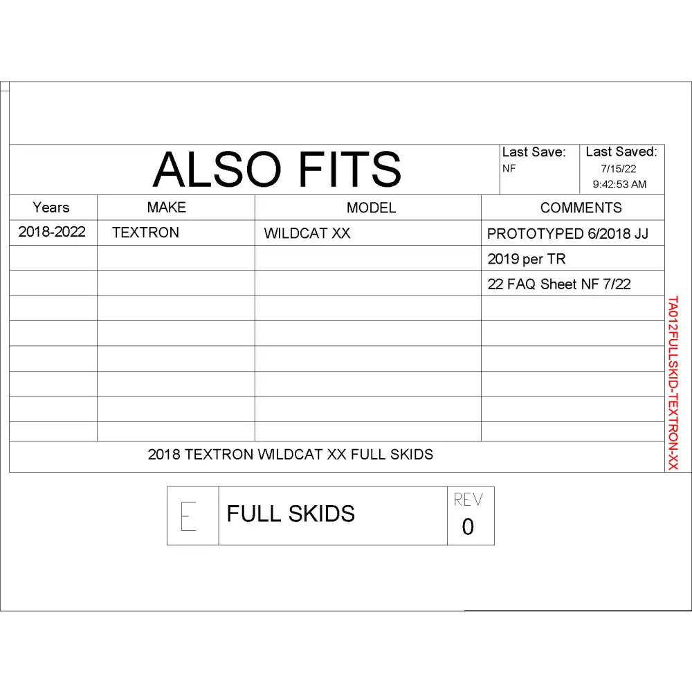Trail Armor Textron Wildcat XX Full Skids with Slider Nerfs or Nerfs for Textron Off Road Steel Rock Sliders - Skid