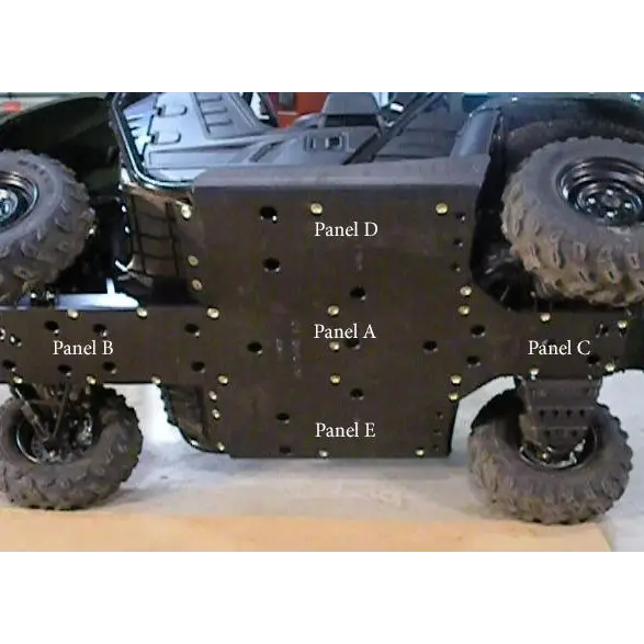 Trail Armor Yamaha Rhino 700 Full Skids with Slider Nerfs 2008 - 2013 - Skid Plates