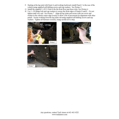 Trail Armor Yamaha Rhino 700 Full Skids with Slider Nerfs 2008 - 2013 - Skid Plates