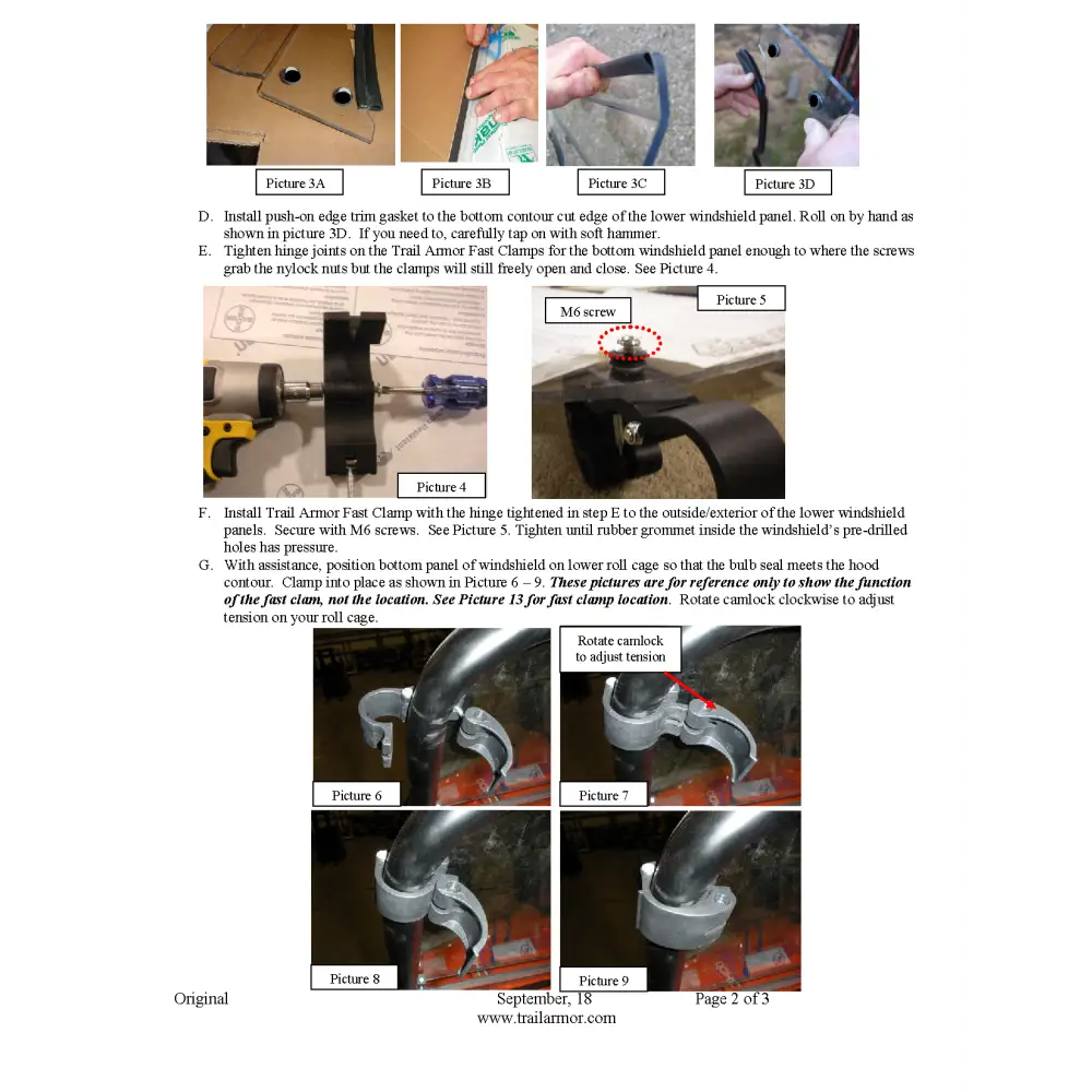 Trail Armor Yamaha Rhino CoolFlo Windshield with Fast Clamps - Windshields