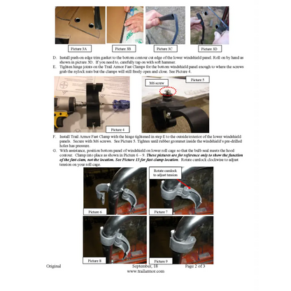 Trail Armor Yamaha Rhino CoolFlo Windshield with Fast Clamps - Windshields