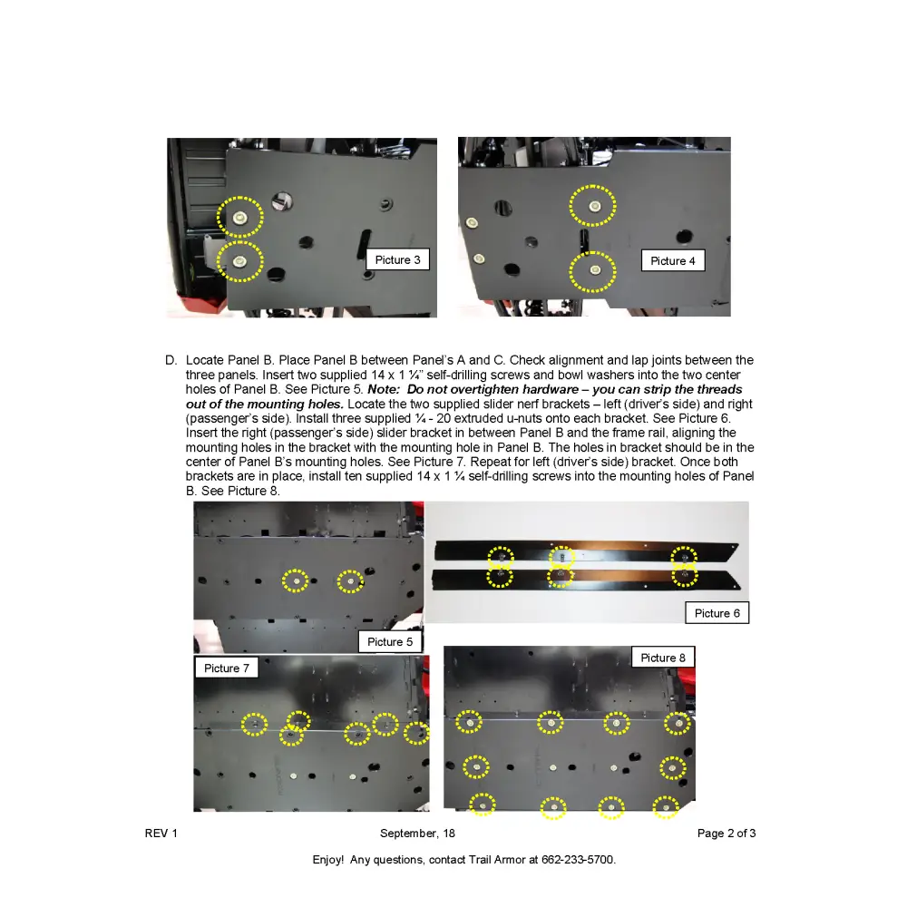 Trail Armor Yamaha Viking 700 Viking EPS Viking EPS SE Full Skids with Integrated Sliders 2014 - 2024 - Skid Plates