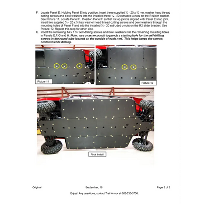 Trail Armor Yamaha Viking VI Viking VI EPS Viking VI EPS SE Full Skids with Integrated Sliders 2014 - 2024 - Skid Plates