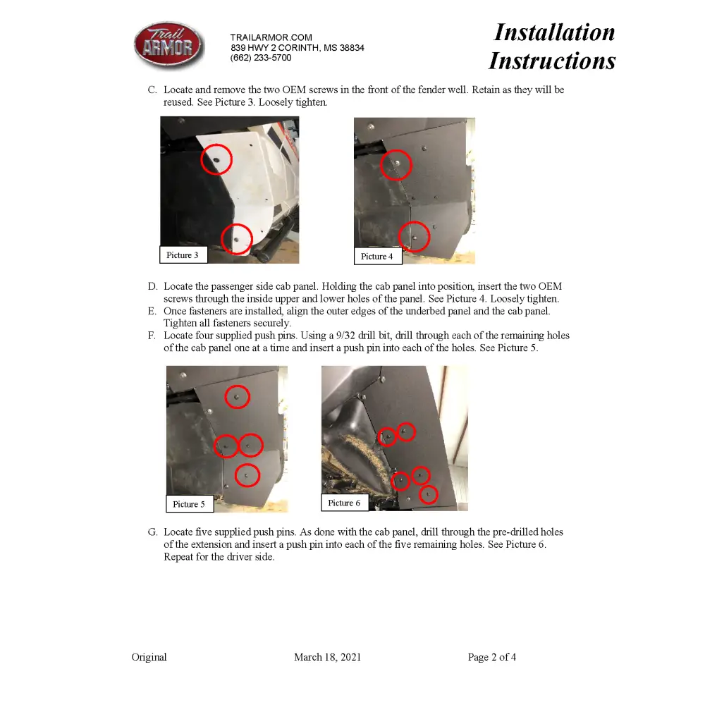 Trail Armor Yamaha Wolverine RMAX 2 Mud Flap Fender Extensions 2021 - 2024 - Mudshields