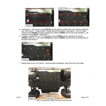 Trail Armor Yamaha Wolverine RMAX2 RMAX2 1000 X-TR RMAX2 1000 LT Edition RMAX2 1000 Sport Full Skids - Skid Plates