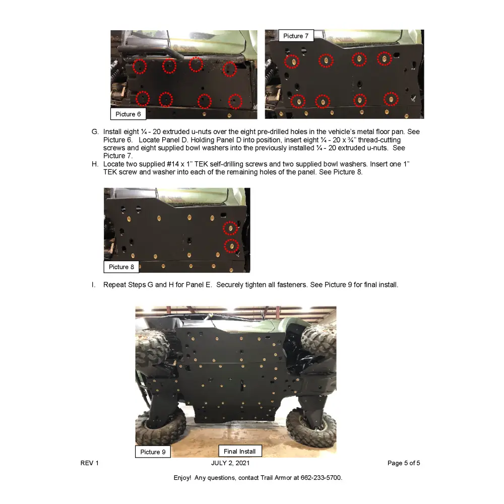 Trail Armor Yamaha Wolverine RMAX4 1000 RMAX4 1000 X-TR RMAX4 1000 LT Edition Full Skids 2021 - 2024 - Skid Plates