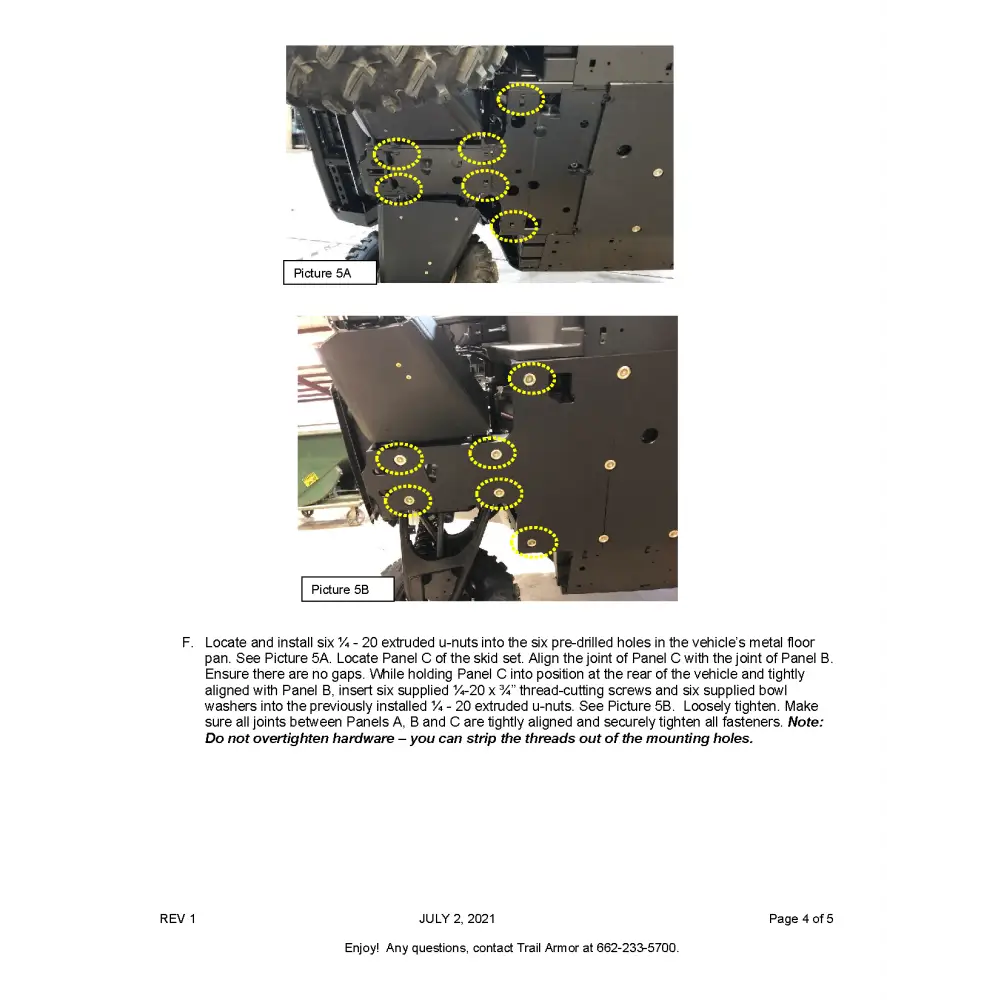 Trail Armor Yamaha Wolverine RMAX4 1000 RMAX4 1000 X-TR RMAX4 1000 LT Edition Full Skids 2021 - 2024 - Skid Plates