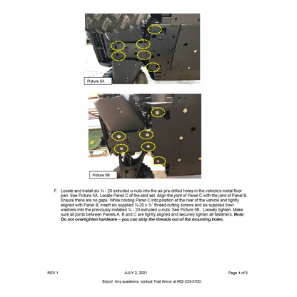 Trail Armor Yamaha Wolverine RMAX4 1000 RMAX4 1000 X-TR RMAX4 1000 LT Edition Full Skids 2021 - 2024 - Skid Plates