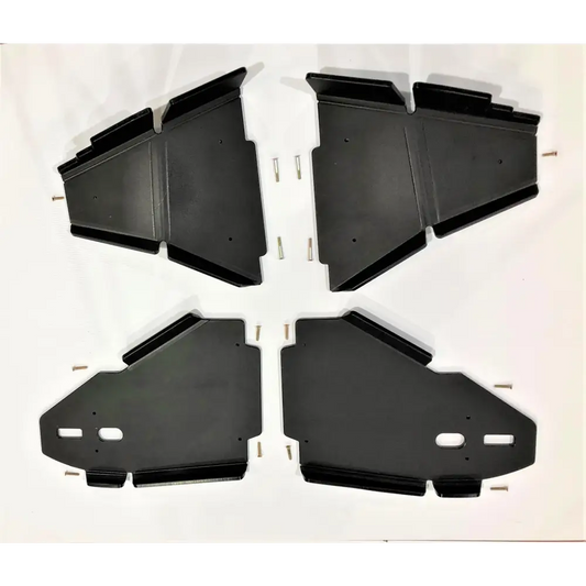 Trail Armor Yamaha Wolverine RMAX4 RMAX4 1000 X-TR RMAX4 1000 LT Edition iMpact A-Arm Guards 2021 - 2024 - BLACK