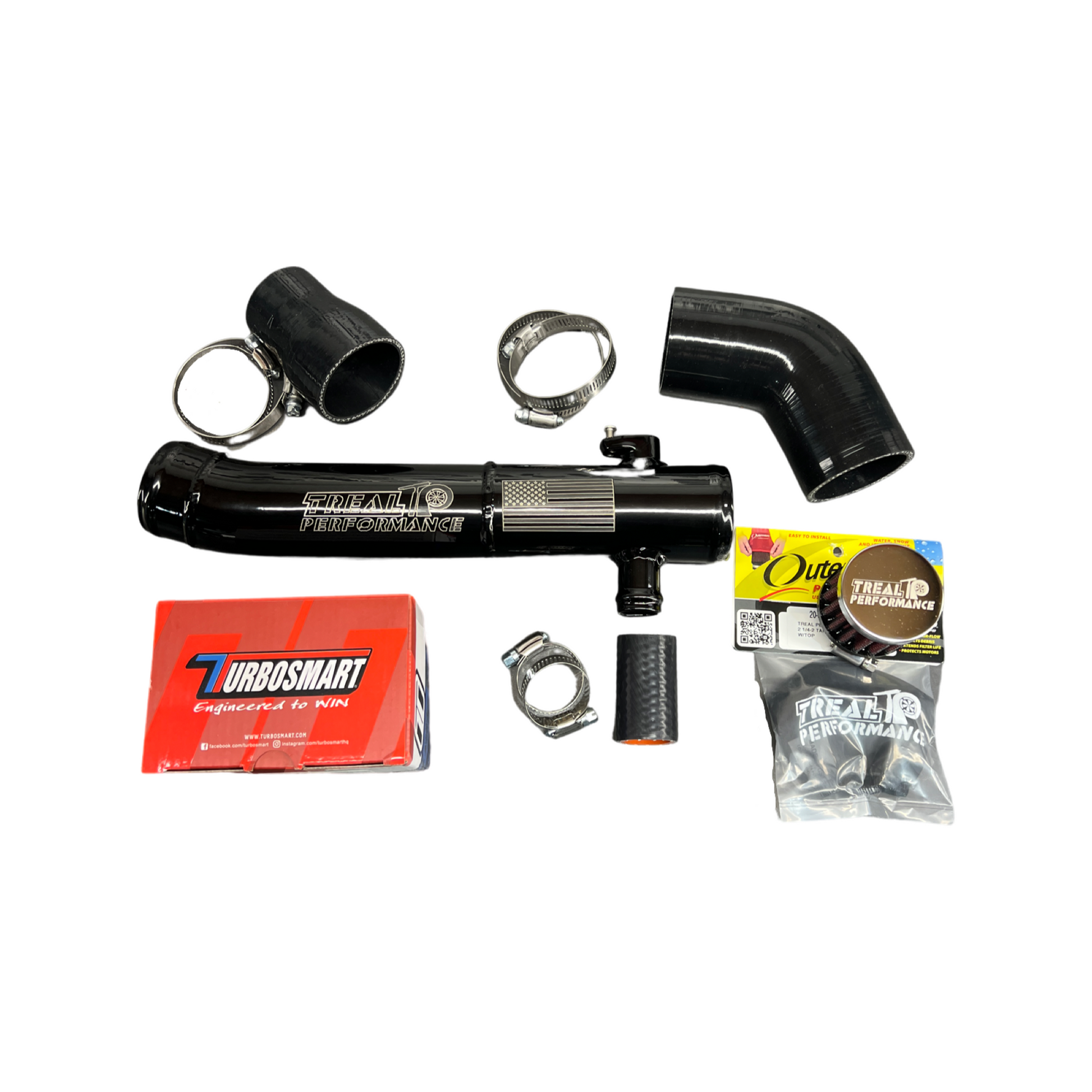 Treal Performance | 2016-2021 Polaris RZR XP Turbo Charge Tube - Turbosmart Kompact BOV - Charge Piping & Blow off Valve