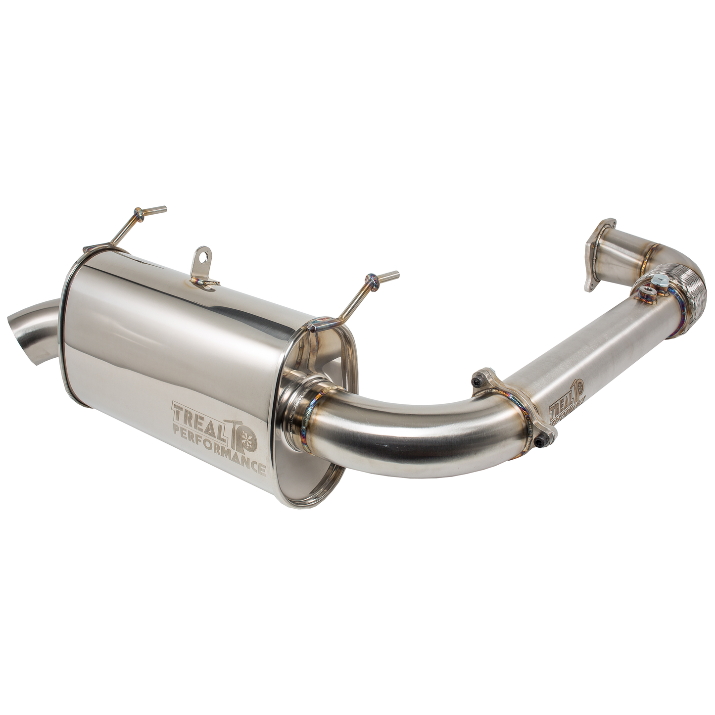 Treal Performance | 2016-2021 Polaris RZR XP Turbo / S Turbo Back Exhaust System - Non-Resonated / Single Tip - Exhaust